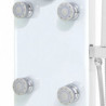 Panel ducha de vidrio 25x44,6x130cm blanco Vida XL