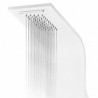 Panel de ducha de aluminio 20x44x130cm blanco Vida XL