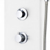 Panel de ducha de aluminio 20x44x130cm blanco Vida XL