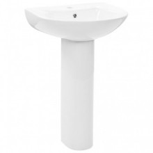 Lavabo de pie de cerámica blanco 520x440x190mm...