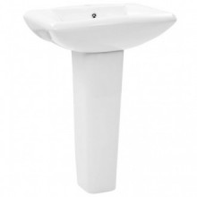Lavabo de pie de cerámica blanco 580x470x200mm...