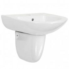 Lavabo de pared de cerámica blanco...