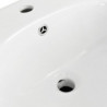 Lavabo de pared de cer&aacute;mica blanco 690x520x210mm Vida XL