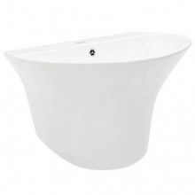 Lavabo de pared de cerámica blanco...