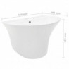 Lavabo de pared de cer&aacute;mica blanco 560x480x420mm Vida XL