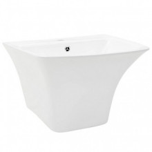 Lavabo de pared de cerámica blanco...