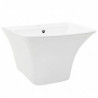 Lavabo de pared de cer&aacute;mica blanco 530x440x370mm Vida XL