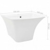 Lavabo de pared de cer&aacute;mica blanco 530x440x370mm Vida XL