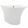 Lavabo de pared de cer&aacute;mica blanco 470x450x370mm Vida XL