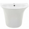Lavabo de pared de cer&aacute;mica blanco 470x450x370mm Vida XL