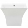 Lavabo de pared de cer&aacute;mica blanco 500x450x410mm Vida XL