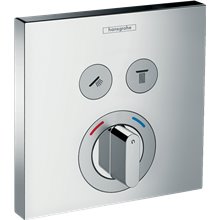 Grifo termostático empotrado de gran caudal cromo ShowerSelect Hansgrohe