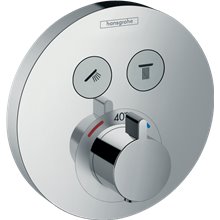 Grifo termostático empotrado de gran caudal cromo ShowerSelect Hansgrohe