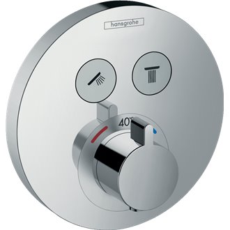 Grifo termost&aacute;tico para dos funciones cromo ShowerSelect S Hansgrohe