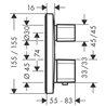 Grifo termost&aacute;tico para 2 funciones cromo Ecostat E Hansgrohe
