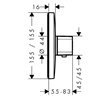 Grifo empotrado cromo Ecostat E Hansgrohe