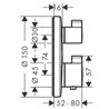 Grifo termost&aacute;tico para 2 funciones cromo Ecostat S Hansgrohe