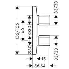 Grifo iControl para 3 funciones PuraVida cromo Hansgrohe