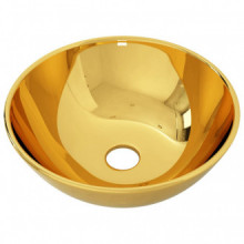 Lavabo 28x10cm cerámica dorado Vida XL