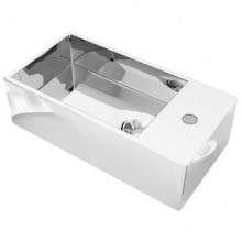 Lavabo con rebosadero 49x25x15cm cerámica...