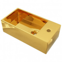 Lavabo con rebosadero 49x25x15cm cerámica...