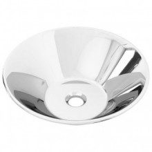 Lavabo 42x14cm cerámica plateado Vida XL
