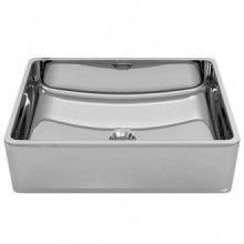 Lavabo 41x30x12cm cerámica plateado Vida XL
