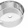 Lavabo 40x15cm cer&aacute;mica plateado Vida XL