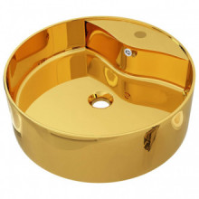 Lavabo con rebosadero 46,5x15,5cm cerámica...