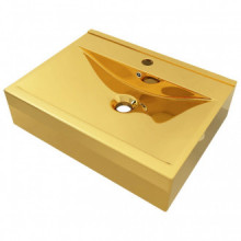 Lavabo con rebosadero 60x46x16cm cerámica...