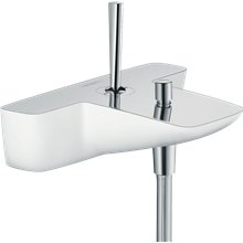 Grifo monomando de bañera blanco PuraVida Hansgrohe