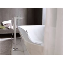 Grifo de bañera de pie blanco PuraVida Hansgrohe