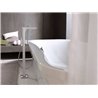 Grifo de ba&ntilde;era de pie blanco PuraVida Hansgrohe