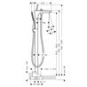 Grifo de ba&ntilde;era de pie blanco PuraVida Hansgrohe