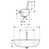 Grifo monomando de ducha blanco Hansgrohe