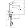 Grifo monomando con vaciador autom&aacute;tico Metropol 110 Select Hansgrohe