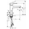 Grifo monomando Metropol 110 Select con vaciador autom&aacute;tico Hansgrohe