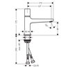 Grifo mezclador cuadrado Metropol 100 Select Hansgrohe