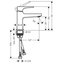 Grifo Metropol 100 Select con vaciador...