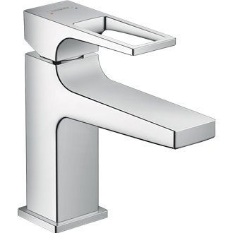 Grifo mezclador con vaciador Push-Open Metropol 100 Select Hansgrohe