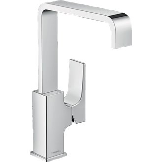 Grifo monomando 230 con vaciador Push-Open Metropol Hansgrohe