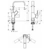 Grifo monomando 230 con manecilla Loop Metropol Hansgrohe