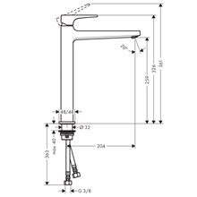Grifo mezclador 260 Select con manecilla Loop Metropol Hansgrohe