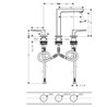 Grifo de repisa manecilla Loop 160 Metropol Hansgrohe