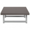 Conjunto de muebles de ba&ntilde;o de tres piezas cer&aacute;mica gris Vida XL