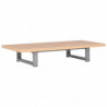 Conjunto de muebles de ba&ntilde;o 2 piezas cer&aacute;mica roble Vida XL