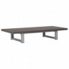 Conjunto de muebles de ba&ntilde;o 2 piezas cer&aacute;mica gris Vida XL