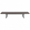 Conjunto de muebles de ba&ntilde;o 2 piezas cer&aacute;mica gris Vida XL