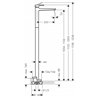 Grifo mezclador de pie con manecilla Loop Metropol Hansgrohe