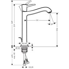 Grifo de lavabo 260 cromo Metropol Classic Hansgrohe